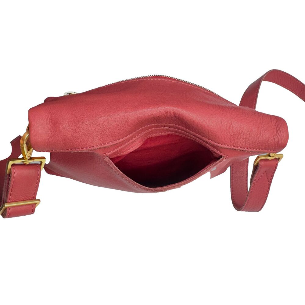 Hammitt VIP Medium Rouge Pink Leather Crossbody Gold EUC Bag - Picture 8 of 14